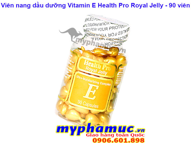 Viên Nang Dầu Dưỡng Vitamin E Health Pro Royal Jelly 90 viên