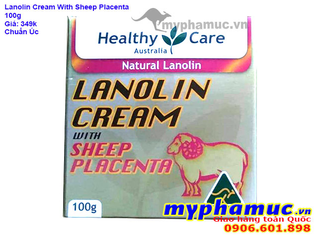 Kem Nhau Thai Cừu Healthy Care Lanolin Cream With Sheep Placenta 100g date 2022