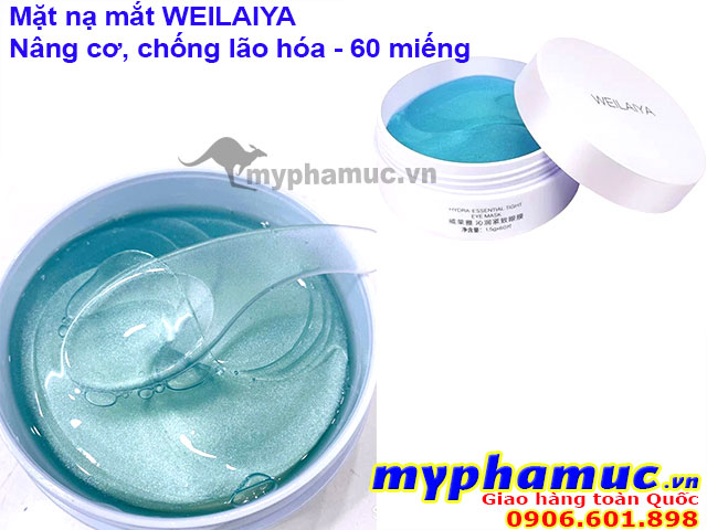 Mặt nạ mắt nâng cơ, chống lão hóa Weilaiya Hydra-Essential Tight Eye Mask 60 miếng