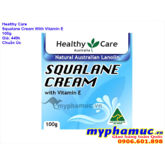 Kem dưỡng da Healthy Care Squalane Cream With Vitamin E 100g