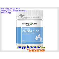 Viên Uống Omega 3.6.9 Healthy Care Ultimate Australia 200viên | Date 10.2023