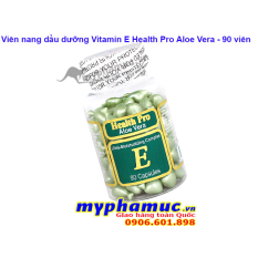 Viên Nang Dầu Dưỡng Vitamin E Health Pro Aloe Vera 90 viên