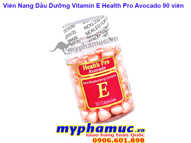 Viên Nang Dầu Dưỡng Vitamin E Health Pro Avocado 90 Viên