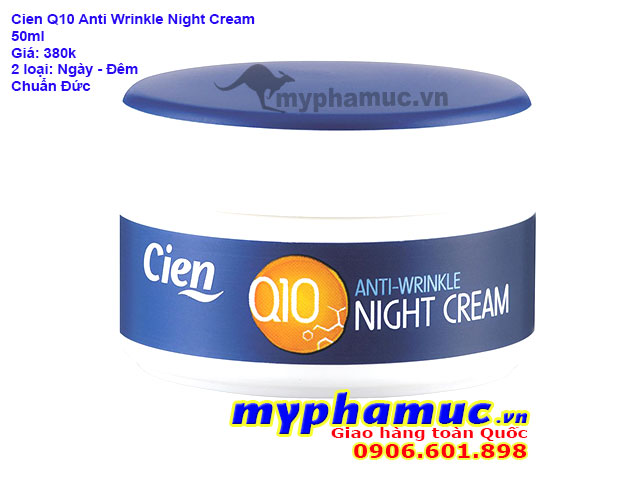 Kem Dưỡng Da Chống Lão Hóa Cien Q10 Anti Wrinkle Night Cream