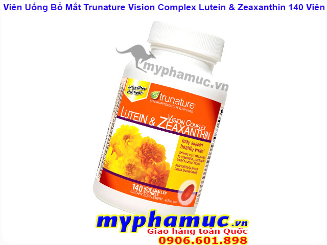 Viên Uống Bổ Mắt Trunature Vision Complex Lutein & Zeaxanthin 140 Viên