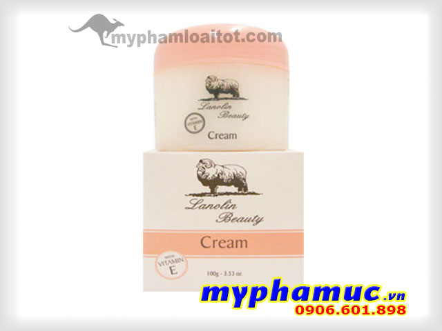 Kem Nhau Thai Cừu Lanolin Beauty Cream Vitamin E 100g