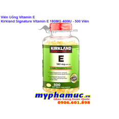 Viên Uống Vitamin E Kirkland Signature Vitamin E 180MG 400 IU 500 Viên